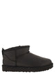 Ugg Classic Ultra Mini - Leather Ankle Boots With Sheepskin Lining