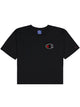 Champion Black Cotton T-Shirt