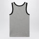 Versace Light Grey Cotton Jersey T-Shirt With Logo Print
