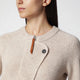 Isabel Marant Beige Wool Zip-Up Cardigan