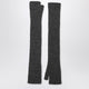 Roberto Collina Long Grey Gloves In Cashmere And Silk Blend
