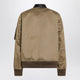 Sacai Beige Cotton And Nylon Bomber Jacket