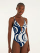 Farm Rio Fish Metal One-Piece Swimsuit