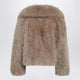 Blancha Short Caramel Fur Jacket