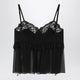 Chloé Silk Crêpe De Chine Top With Thin Straps, Black