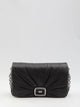 Roger Vivier Viv Choc Large Black Leather Bag