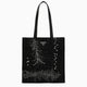 Prada Medium Black Re-Nylon Shopping Bag With Embroidery