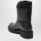 Moncler Kickstream Rain Boots In Pvc And Nylon, Black