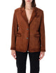 Golden Goose "Journey Robyn" Woman`S Leather Jacket Waxed Suede