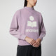 Isabel Marant Étoile Moby Sweatshirt In Rosewood Cotton With Logo