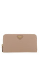 Prada Powder And Gold Zip Around Wallet