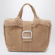 Roger Vivier Viv Choc Mini Leather Shopping Bag