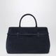 Manu Atelier Le Cambon 35 Dark Blue Suede Bag