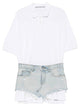 Alexander Wang Pre-Styled Denim Polo Dress