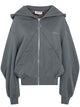 The Attico Full Zip Hoodie Sweatshirt