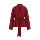Alberta Ferreti Red Cady Jacket