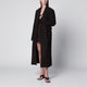 Rotate Birgerchristensen Dark Brown Doublebreasted Suede Coat