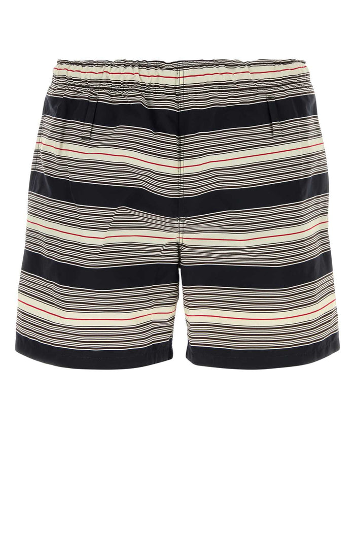 Prada Embroidered Nylon Swimming Shorts