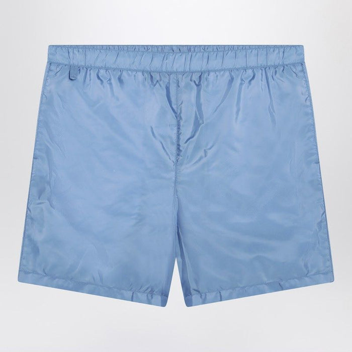Prada Light Blue Renylon Swim Shorts
