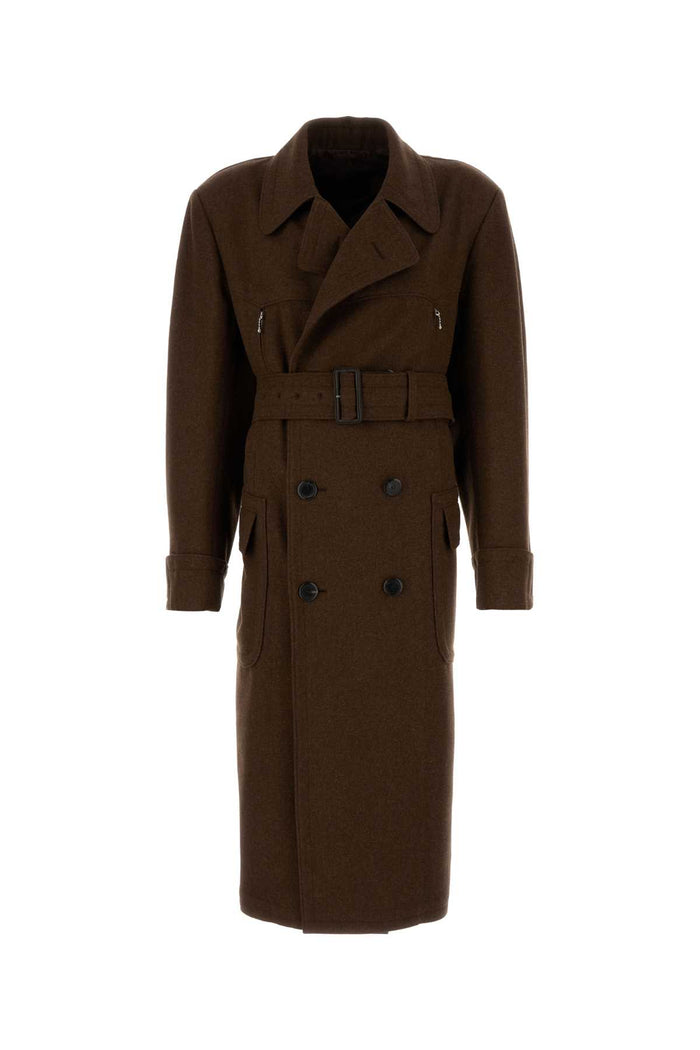 Prada Brown Wool Coat