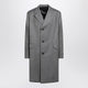 Prada Gray Single-Breasted Wool Coat