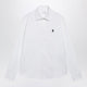 Prada Classicfit Cotton Shirt With Embroidered Logo In White