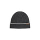 Kiton Dark Grey Cable-Knit Beanie