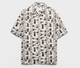 Prada Patterned Cotton Silk Trochus Niloticus Shirt