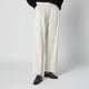 Dunst Ivory Doublepleat Trousers In Cotton Blend