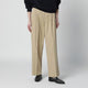 Dunst Beige Double-Pleat Trousers In Cotton Blend