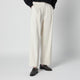 Dunst Ivory Double-Pleat Trousers In Cotton Blend