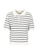 Dunst Cotton Blend Striped Polo Shirt