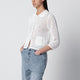Dunst Ivory Openwork Linenblend Cardigan