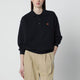Dunst Navy Blue Polo Shirt With Leather Logo