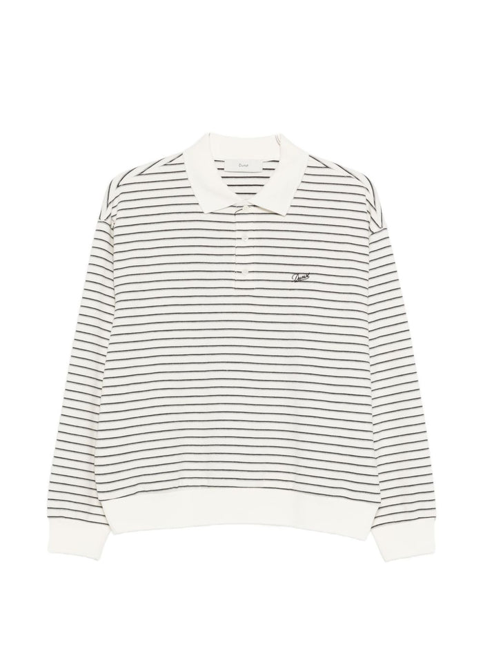 Dunst Striped Cotton Polo Shirt