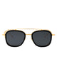 Thom Browne Shiny Black 18K Gold Titanium Acetate+Titanium Sunglasses