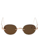 Thom Browne 12K Gold Plate Titanium Titanium Sunglasses
