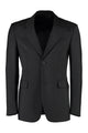 Prada Padded Shoulders Wool And Mohair Blazer
