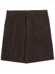 Zegna Black Cotton Linen Trousers