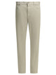 Zegna Roccia Grey Linen Cotton Lycra Cotton Calf Leather Straight Leg Jeans