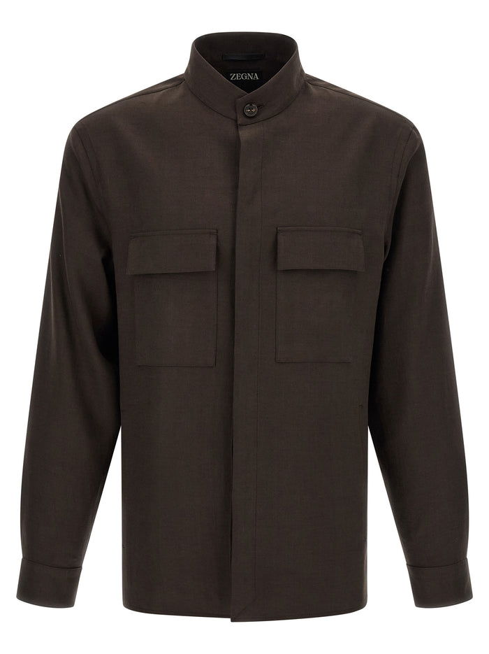 Zegna 'Oasi Lino' Overshirt