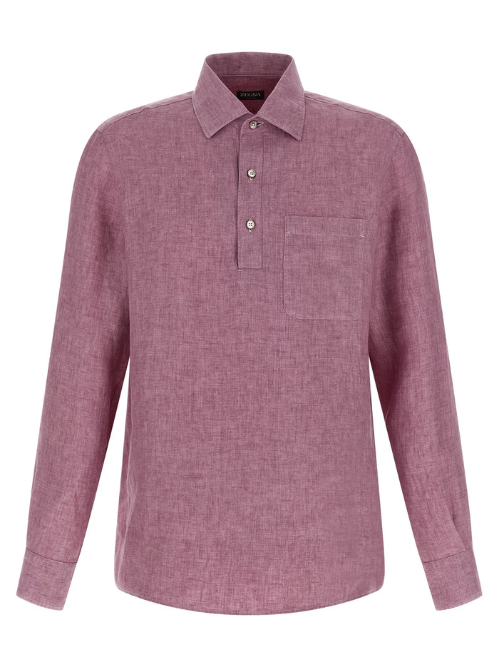 Zegna 'Oasi Lino' Polo Shirt