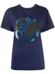 Alberta Ferreti Women Blue Cotton T-Shirt