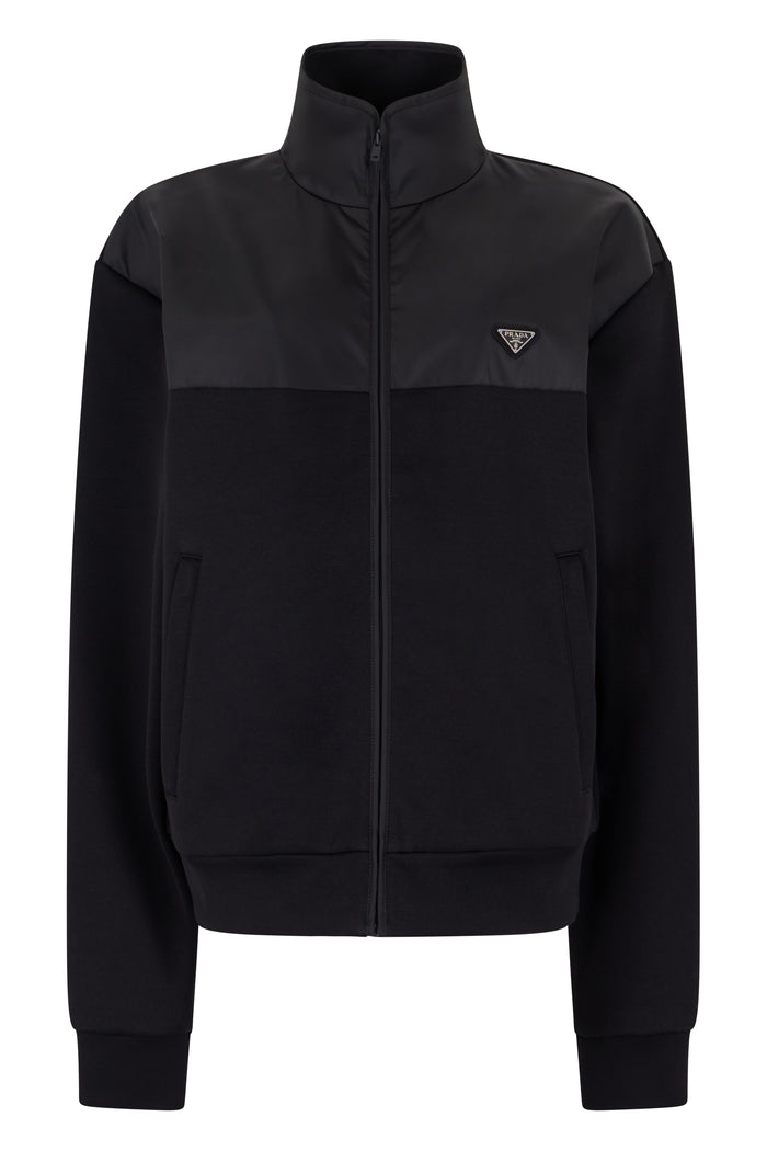 Prada Black Fepa With Zipper And Logo