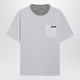 Prada Reversible White/Grey Cotton Tshirt