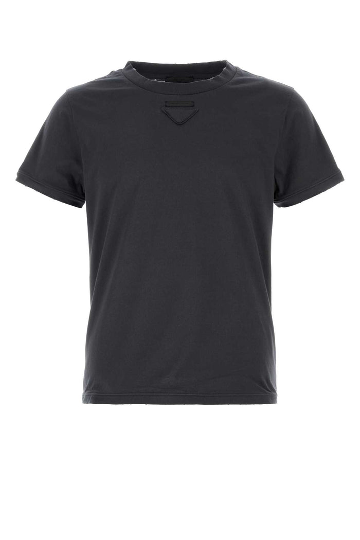 Prada Graphite Cotton T-Shirt