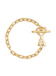 Ami Paris Ami De Coeur Hammered Bracelet