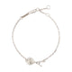 Ami Paris Hammered Ami De Coeur Thin Bracelet