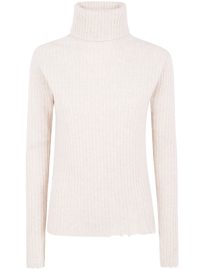 Uma Wang "Plain Ws" High Neck Rib Top