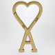 Ami Paris Ami De Cœur Keyring With Gold-Tone Metal Clasp